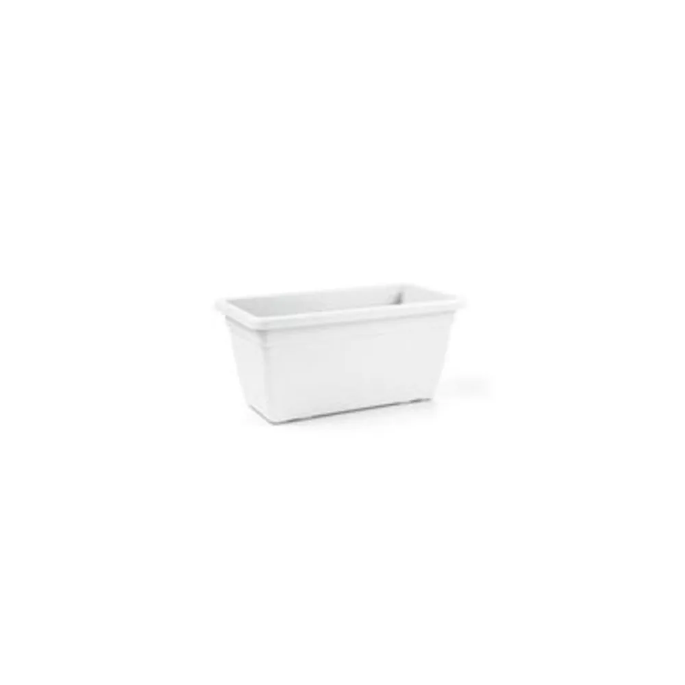FIORIERA ANTHEA RETTANGOLARE BIANCO  80CM