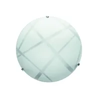 PLAFONIERA DARIO D 40 CM 2 LUCI E27 CROMO B/CO (5