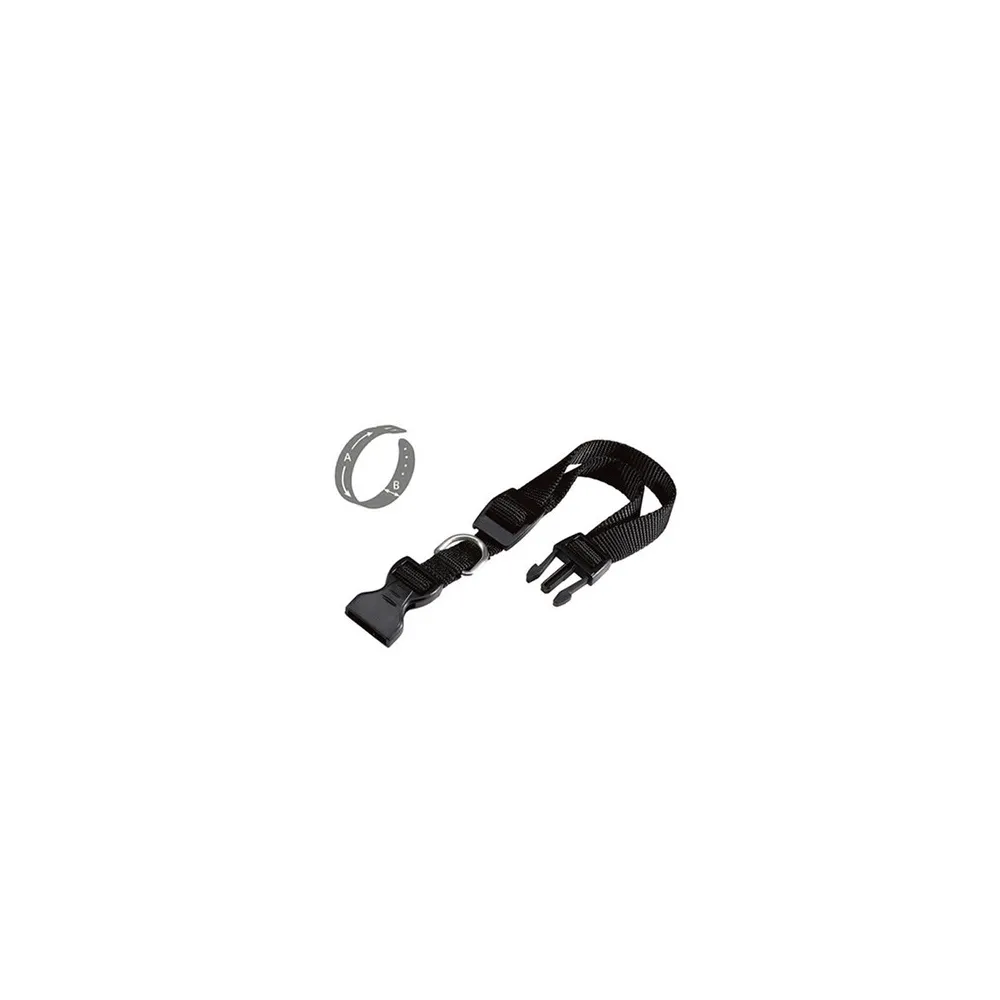 ZOOV COLLARE REG. IN NYLON NERO MM.15X30/45 (12