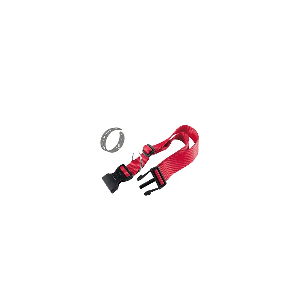 ZOOV COLLARE REG. IN NYLON ROSSO MM.15X30/45 (12