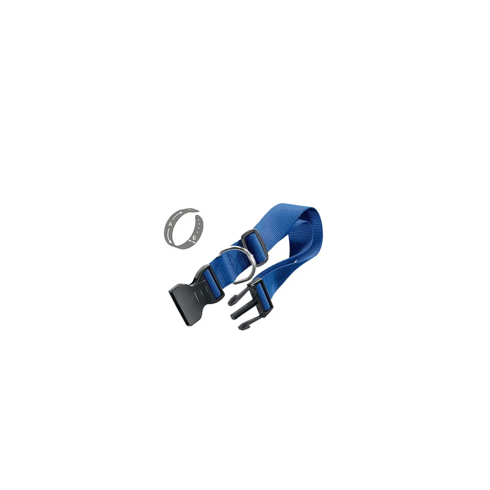 ZOOV COLLARE REG. IN NYLON BLU MM.10X20/30 (12