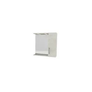 SPECCHIO DA BAGNO A 1 ANTA ROVERE BIANCO