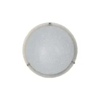 PLAFONIERA GAIA D 30 CM 1 LUCE E27 B/CO GRANIGLIA (4