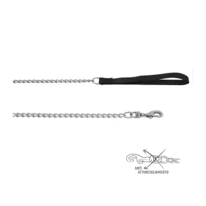 ZOOV GUINZAGLIO NYLON CM.120 NERO C/CATENA (12