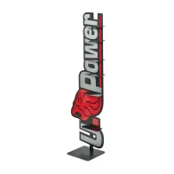 U-POWER ESPOSITORE A PAVIMENTO 6 POSTI 45X35X160