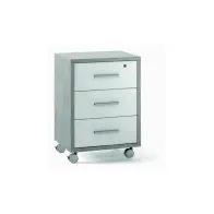 UFFICIO DOUBLE CASSETTIERA 3C 71X51 CM CEMENTO/OSSIDO