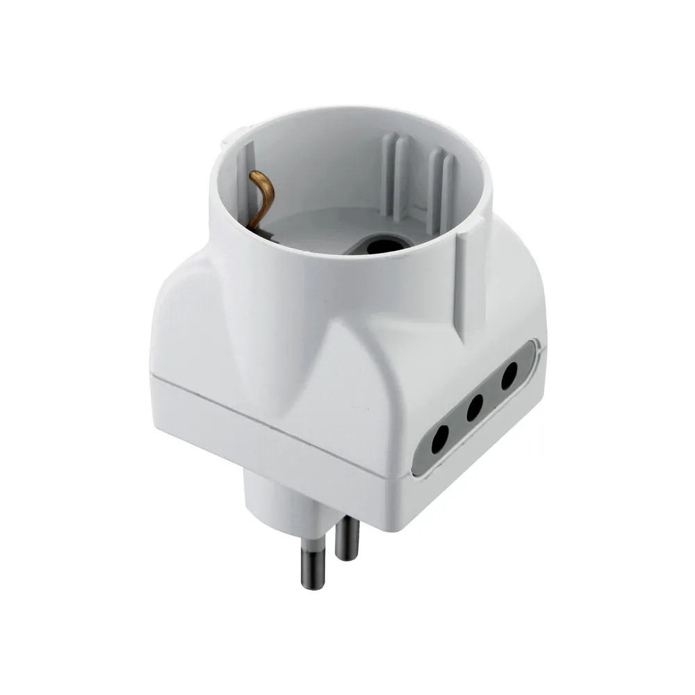 ADATTATORE TRIPLO 10A 2PR 10A E SCHUKO BIA FIG.15 (25