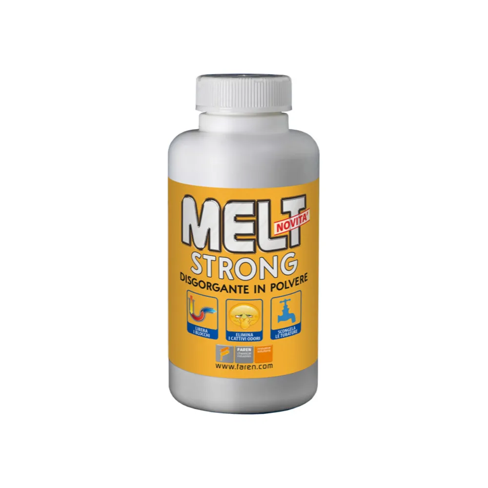 DISGORGANTE IN POLVERE MELT STRONG 600 G (12 DISGORGANTE IN POLVERE MELT STRONG 600 G (12