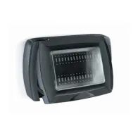 PLACCA LIFE BOX SYSTEM P/ESTERNO IP55 NERO 3P