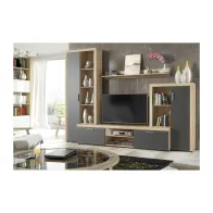 KIT PARETE LIVING NOBEL 300X40X200 NAT ANTRAC K016