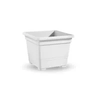 VASO QUADRATO CM.27  BIANCO