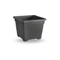 VASO QUADRATO CM.27 ANTRACITE