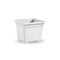 VASO QUADRATO CM.32  BIANCO