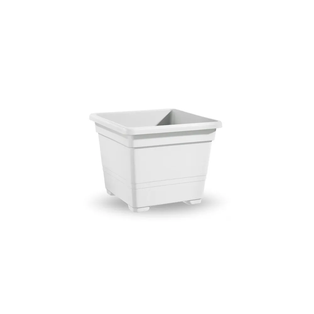VASO QUADRATO CM.45 BIANCO