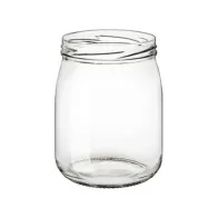 BARATTOLO IN VETRO  580 CC BOCCA D 82 MM (15