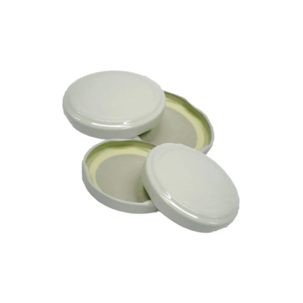 CAPSULA P/BARATTOLO D 53 MM 100 PZ BIANCO