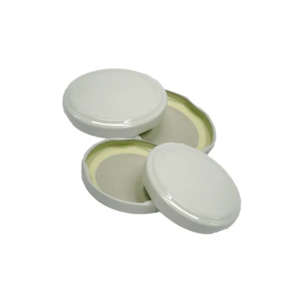 CAPSULA P/BARATTOLO D 82 MM 100 PZ BIANCO
