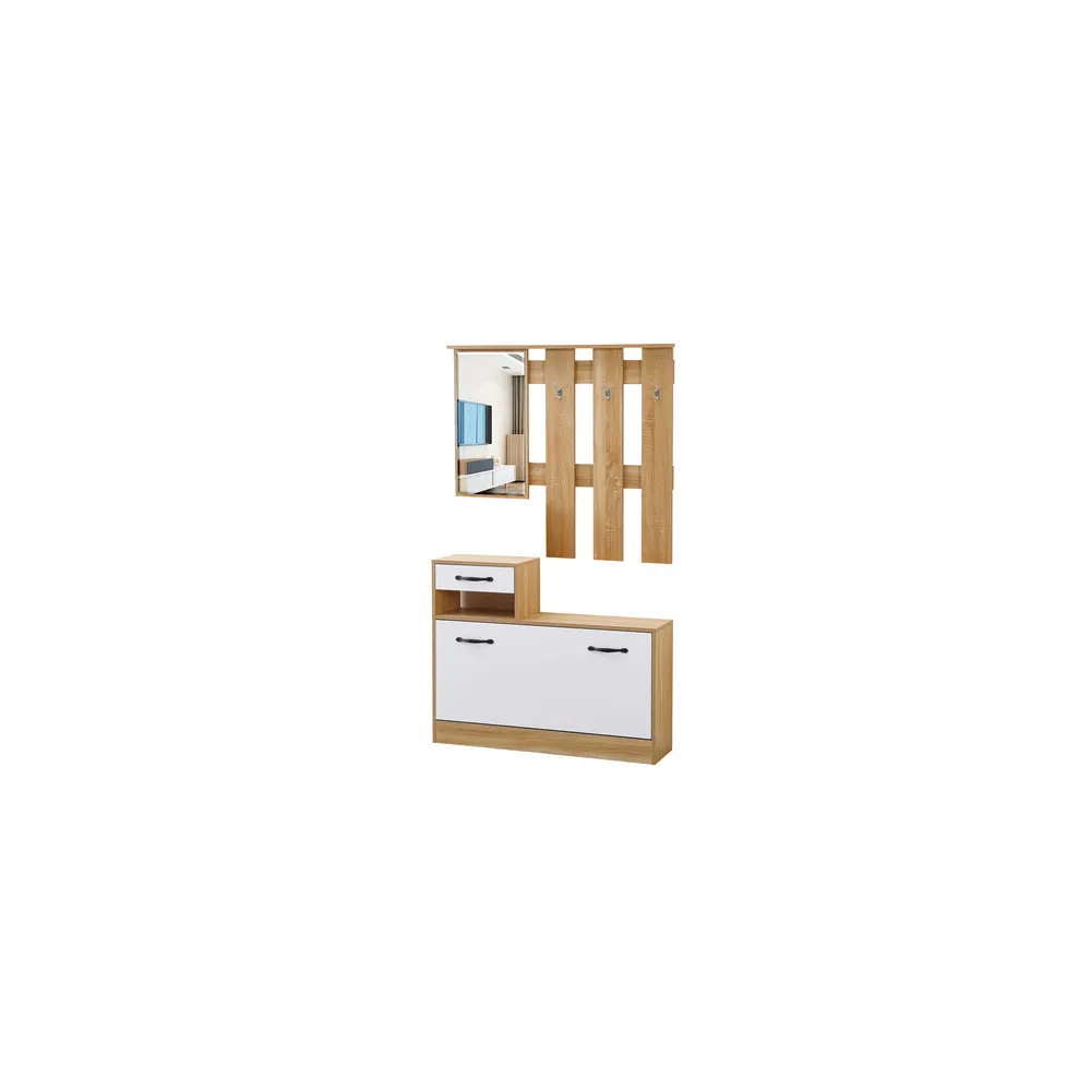 MOBILE INGRESSO MOD.RUDOLF BIANCO/ROVERE CM.100X180