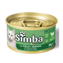 CIBO GATTO MONGE SIMBA  85 G VITELLO E ROGNONE (24