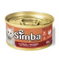 CIBO GATTO MONGE SIMBA  85 G POLLO E TACCHINO (24