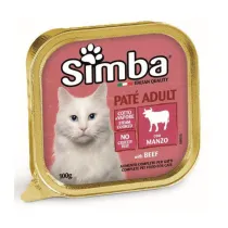 CIBO GATTO MONGE SIMBA 100 G PATE VSC MANZO (32