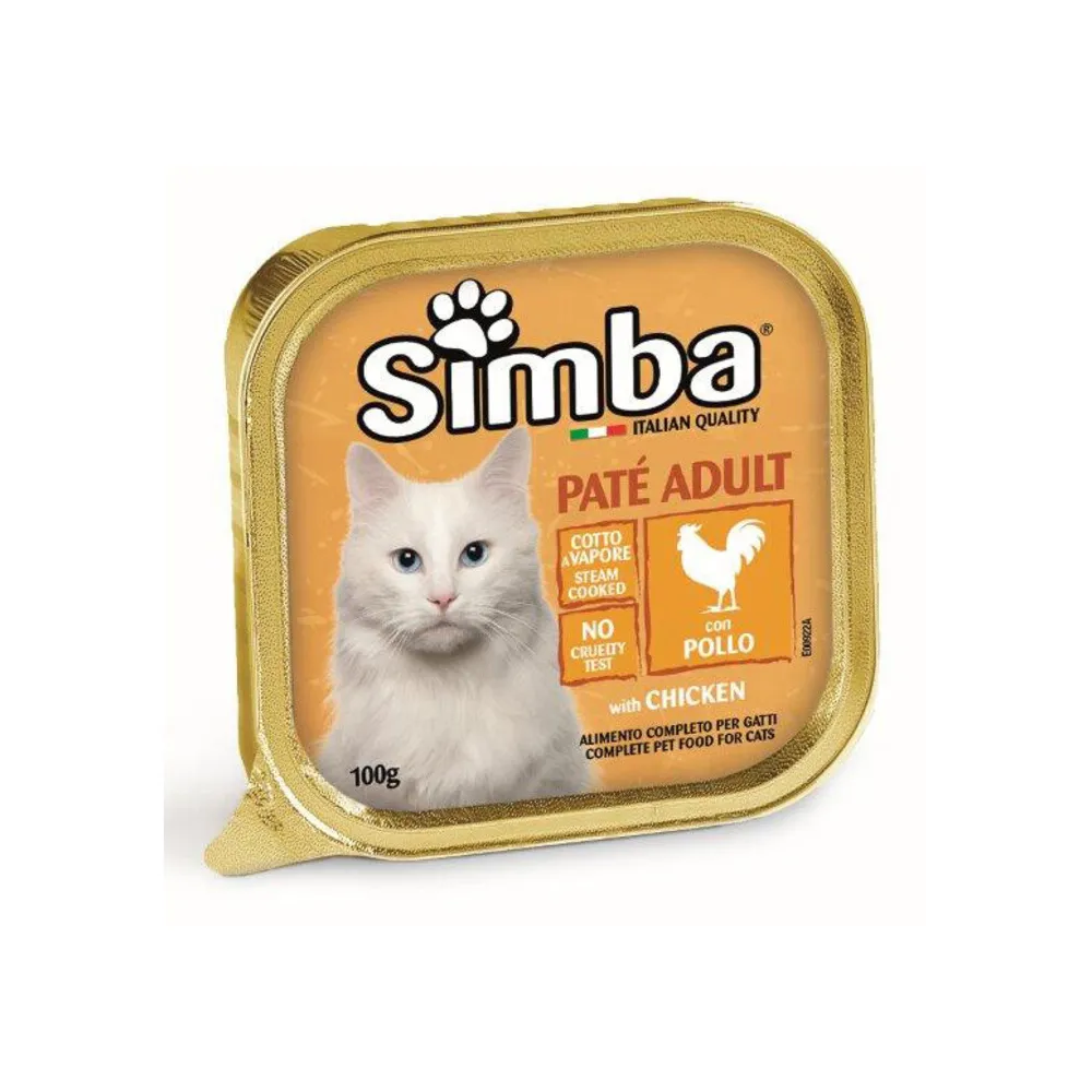 CIBO GATTO MONGE SIMBA 100 G PATE VSC POLLO (32 CIBO GATTO MONGE SIMBA 100 G PATE VSC POLLO (32
