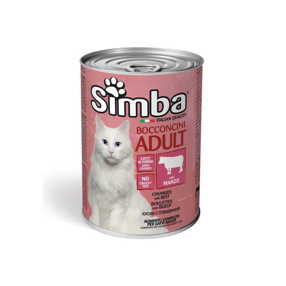 CIBO GATTO MONGE SIMBA 415 G BOCCONCINI VITELLO (24