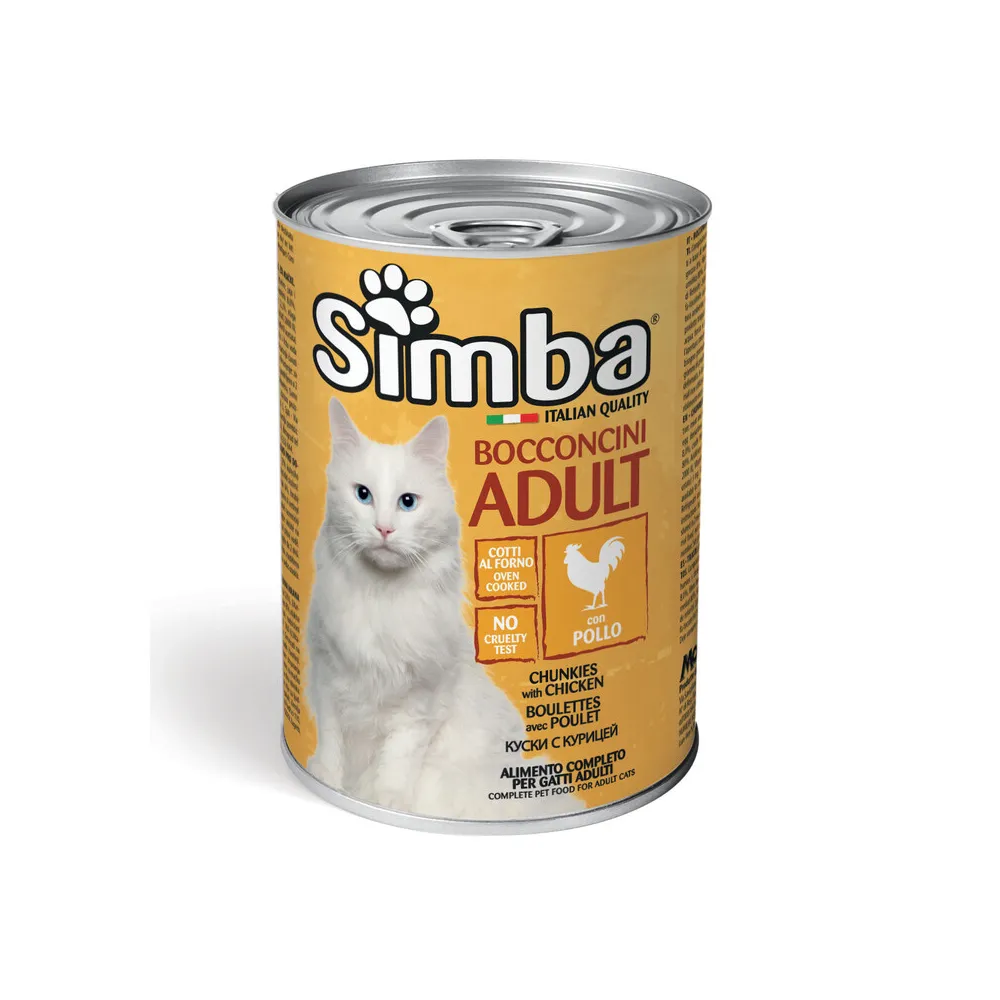 CIBO GATTO MONGE SIMBA 415 G BOCCONCINI POLLO (24
