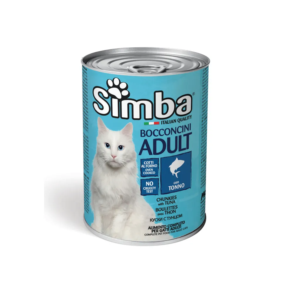 CIBO GATTO MONGE SIMBA 415 G BOCCONCINI TONNO (24