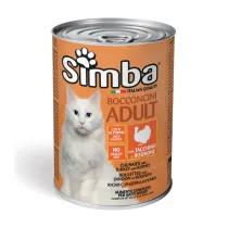 CIBO GATTO MONGE SIMBA 415 G BOCCONCINI TACC ROG (24
