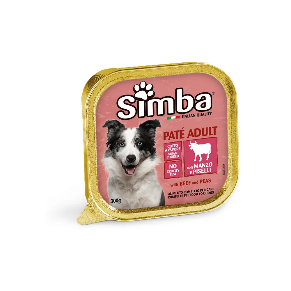 CIBO CANE MONGE SIMBA  300 G PATE VSC VITELLO PISEL (18