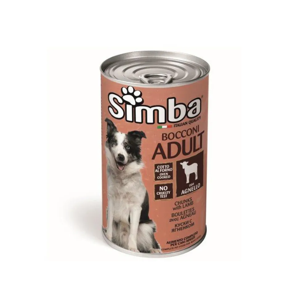 CIBO CANE MONGE SIMBA 1230 G BOCCONC AGNELLO