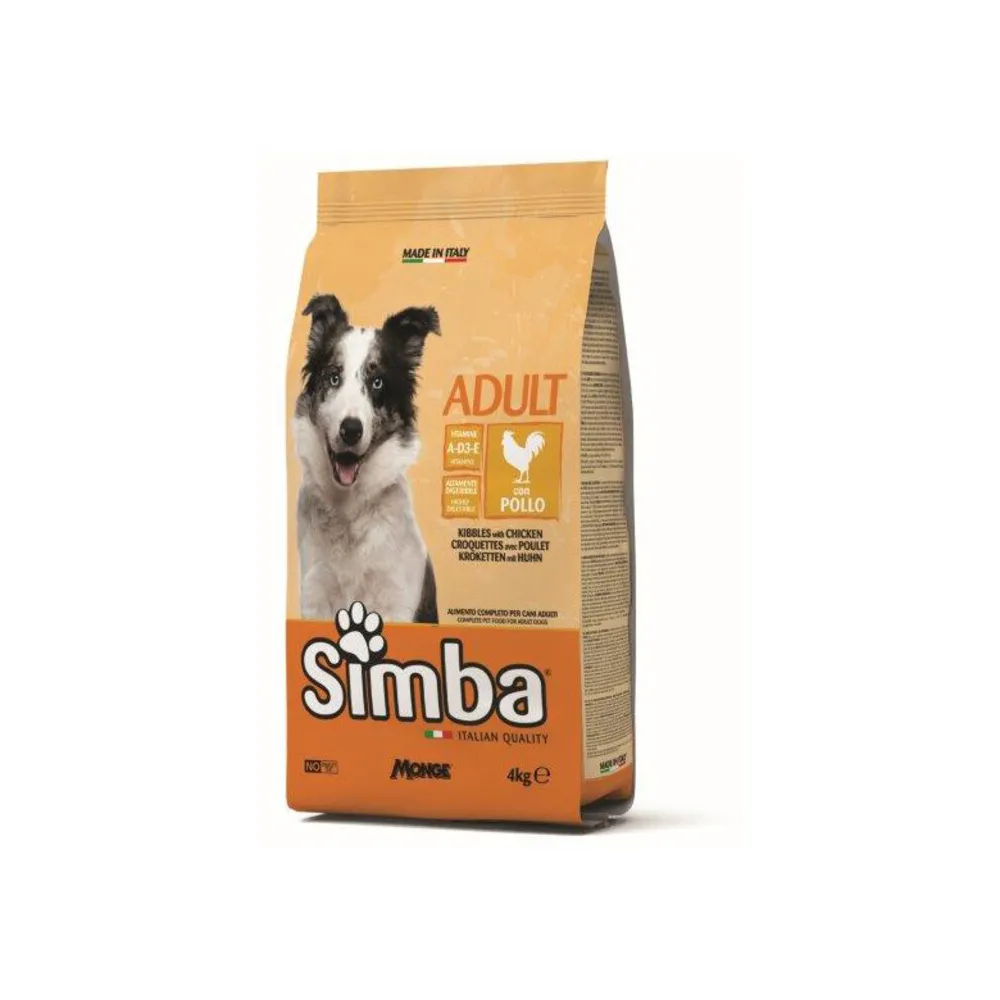 CROCCHETTA CANE MONGE SIMBA  4 KG ADULT POLLO