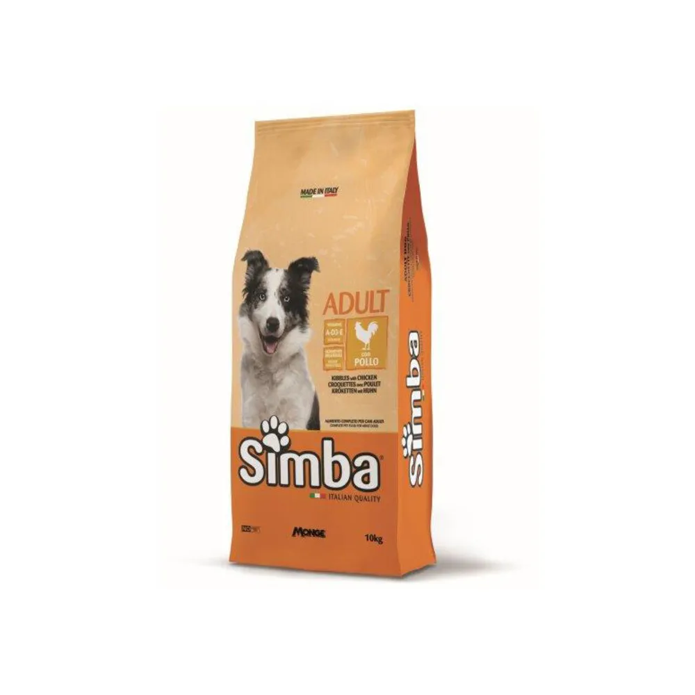 CROCCHETTA CANE MONGE SIMBA 10 KG ADULT POLLO