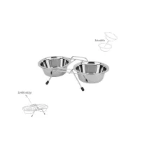 ZOOV CIOTOLA DOPPIA IN ACCIAIO C/SUPPORTO ML.400 (6