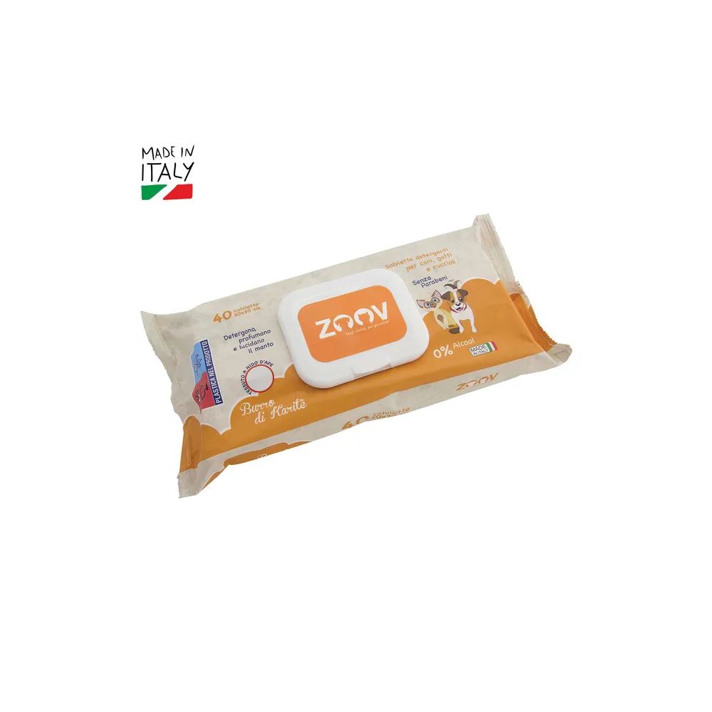 ZOOV SALVIETTINE DETERGENTI KARITE PZ.40 (12