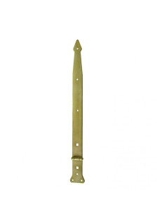 HINGE STRAPS WITH PLATE, LIGHT YELLOW ZINC-PLATED