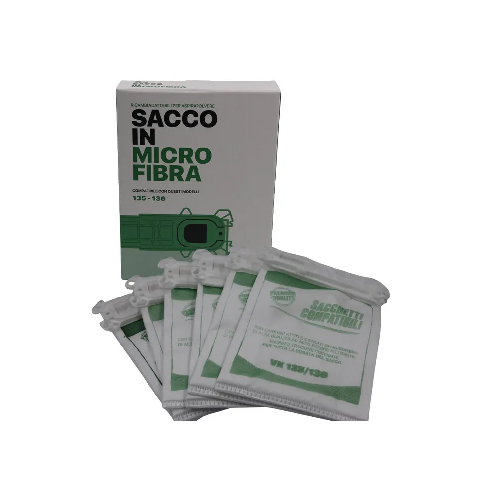 RICAMBIO FOLLETTO SACCO IN MICROFIBRA K135/6 PZ.6