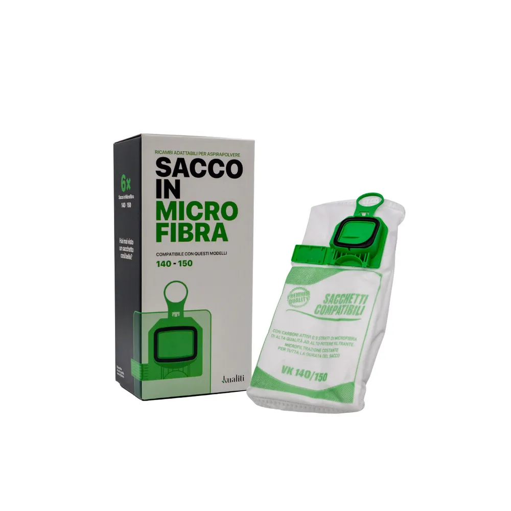 RICAMBIO FOLLETTO SACCO IN MICROFIBRA K140/150 PZ.6