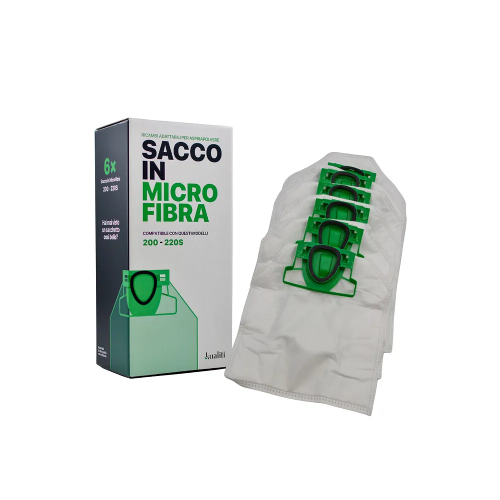 RICAMBIO FOLLETTO SACCO IN MICROFIBRA K200/220S PZ.6