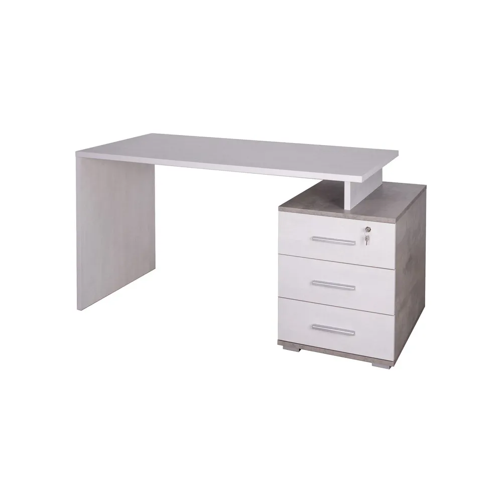 SCRIVANIA ART.ADB625OSOSDK L.140 3C DX OSSIDO BIANCO