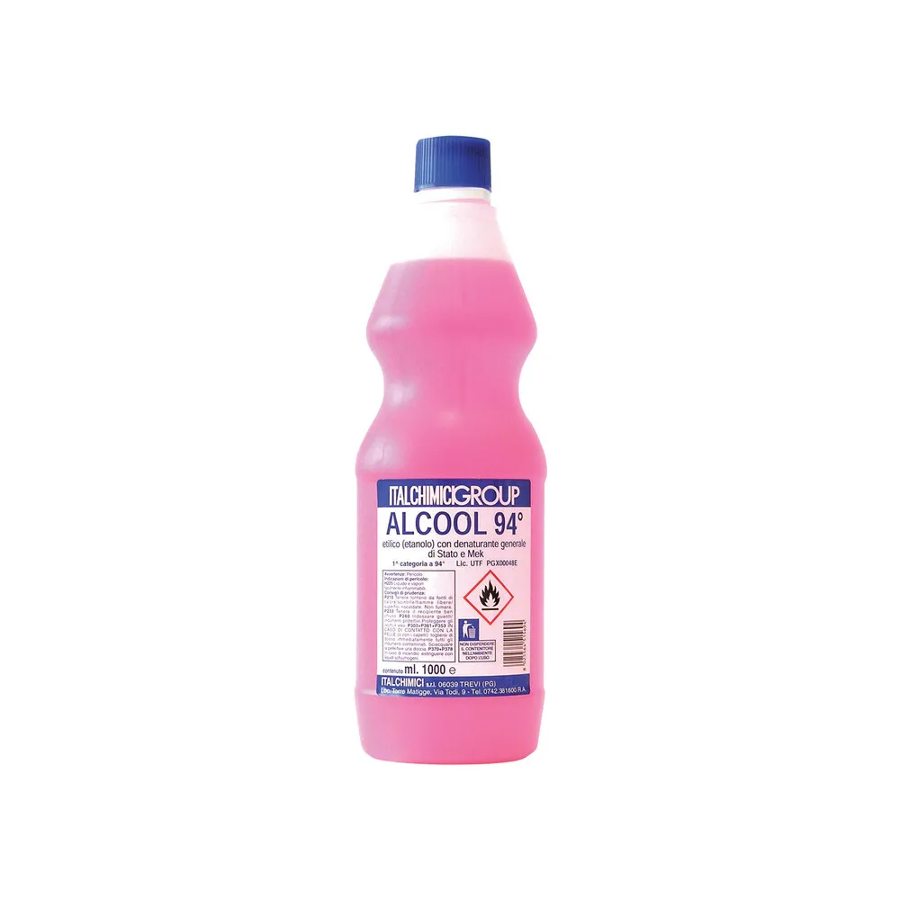 ALCOOL DENATURATO 94 CERTIFICATO 1 L ITALCHIMICI (12 ALCOOL DENATURATO 94 CERTIFICATO 1 L ITALCHIMICI (12