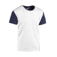 T-SHIRT COLLEGE BIANCO/BLU NAVY MIS. XL (10