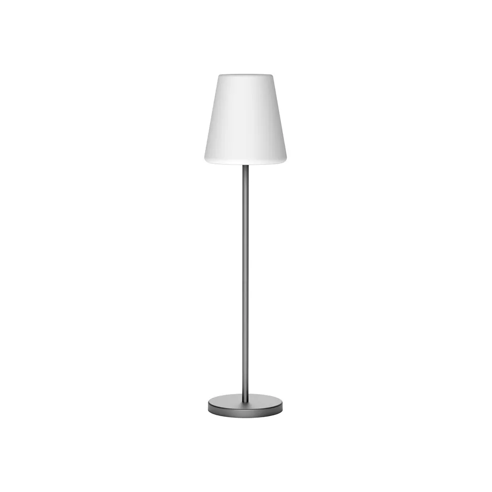 PIANTANA LED SOLARE LOLA SLIM 120 C/TELEC GRIGIO