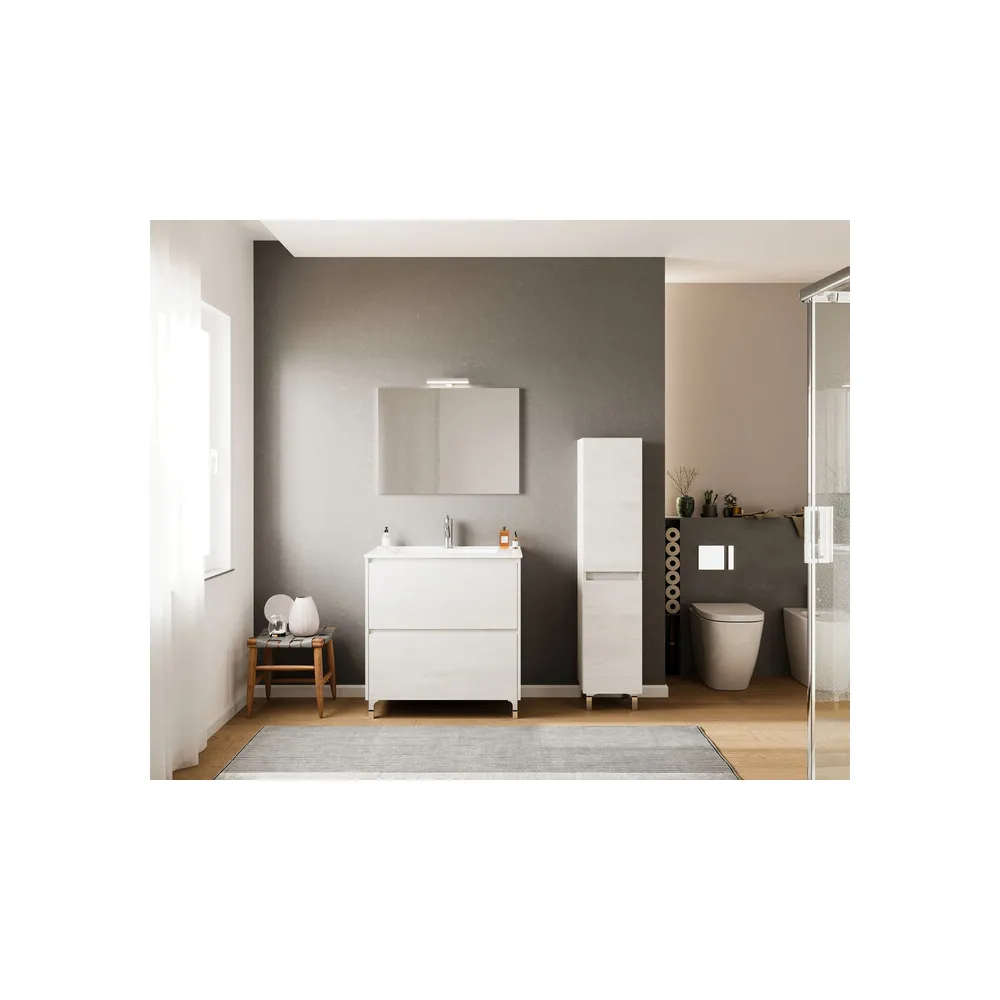 COLONNA BAGNO LISBONA ROVERE BIANCO