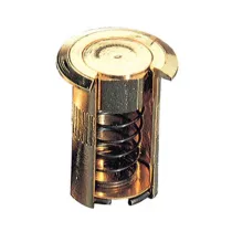 SC POZZETTO A MOLLA OTTONE LUCIDO D 10X30 MM (5