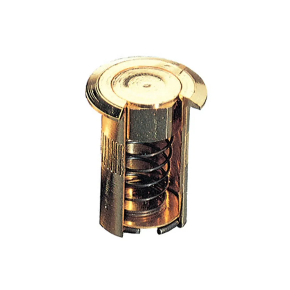 SC POZZETTO A MOLLA OTTONE LUCIDO D 14X30 MM (5
