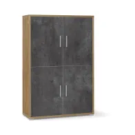 UFFICIO DOUBLE MOBILE 4A 161X108 CM NOCE ST/NERO