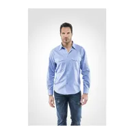 CAMICIA OXFORD MANICA LUNGA TG. XXL AZZURRO