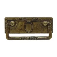 BL MANIGLIA 06060 97X45 MM  P.P.OTTONE ANTICATO (5